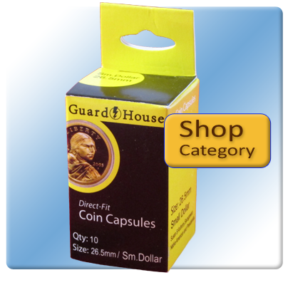 GuardHouse Cent 19 mm Direct Fit Coin Capsules 10 per Box #7881622 