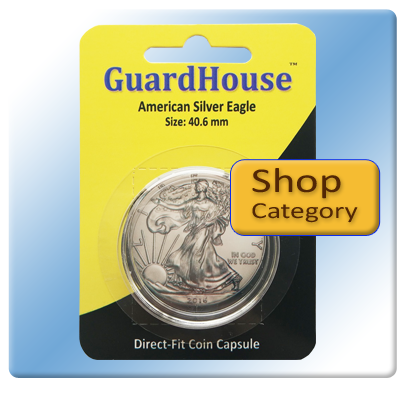 39MM 25 GUARDHOUSE DIRECT FIT COIN HOLDERS FOR SILVER ROUND-CASINO CHIP 