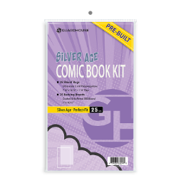 25 Pack Combo of Standard Silver Bags and Boards