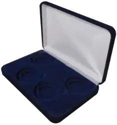Velvet Coin Display Box Holds 4L Capsules