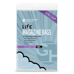 Shield Bag for Life Magazine 11 1/8 x 15 1/8 + 1 3/4 inch flap