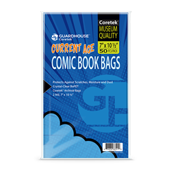 Modern Sized Comic Book Protective Bag Storage