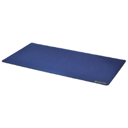 Desk Mat with Stitched Edges - 14 x 24 (Cobalt Blue)
