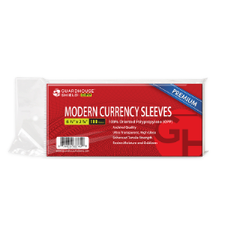 Shield OPP - Modern Currency Sleeves - Premium OPP Currency Sleeves