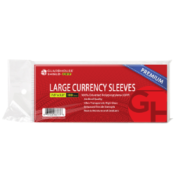 Shield OPP - Large Currency Sleeves - Premium OPP Currency Sleeves