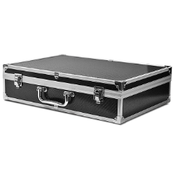 Falcon Series 100 Slab Box  - Front Handle  - Diamond Pattern / Black