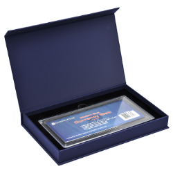 Magnetic Lid Display Box - Holds Guardhouse Currency Slab - Blue