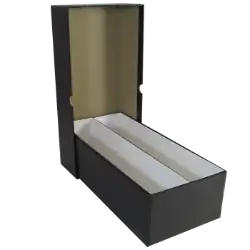 Double Row Slab Box - 12" - Heavy Duty - Black