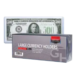 Large Currency Sentry Holders - 7 13/16x3 7/16