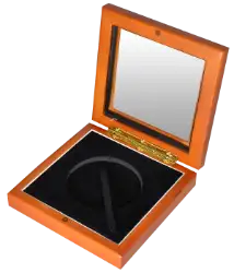Guardhouse 5x5 Glass-top Wood Display Box - Holds Y Sized Capsule
