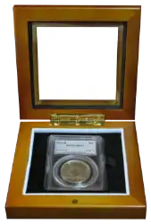 Wood Glass-Top Display Slab Box - 1 Slab Universal