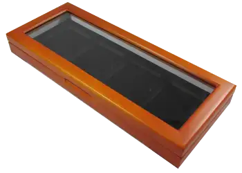 Wood Glass-Top Display Slab Box - 4 Slab Universal