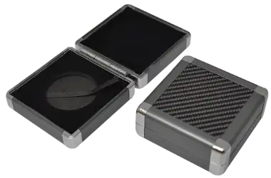 Aluminum Coin Capsule Box with Polish Corners