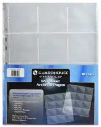 Guardhouse Shield 12 Pocket (10 pack) Polypropylene Pages