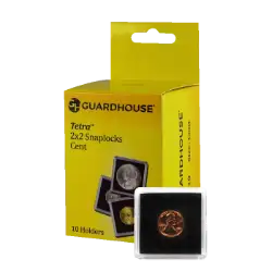 Cent 2x2 Tetra Snaplock Coin Holder - 10 per pack