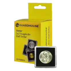 Half Dollar 2x2 Tetra Snaplock Coin Holder - 10 per pack