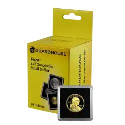 Small Dollar 2x2 Tetra Snaplock Coin Holder - 10 per pack