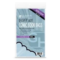 Shield Bag for Thicker Silver Comic Books (Wide Size) - 7 1/4 x 10 1/2