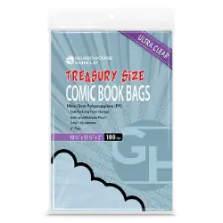 Shield Bag for Treasury Comics - 10 1/2 x 13 1/2 + 2 inch flap