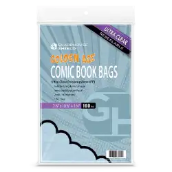 Shield Resealable Bag for Golden Comic Book  - 7 3/4 x 10 1/2