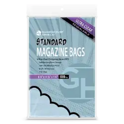 Shield Resealable Bag for Magazines - 8 3/4 x 11 1/8"