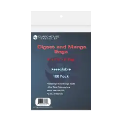 Shield Resealable Bag for Digest or Manga Books  6 x 7 5/8
