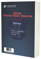 Silver Wide Comic Book Boards (7 1/8 x 10 1/2) - 100 Pack