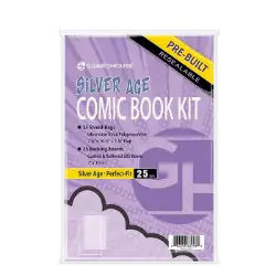 25 Pack Combo of Standard Silver Bags and Boards