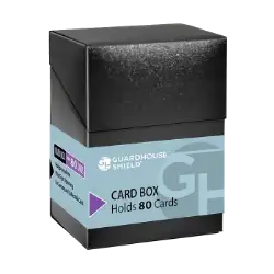 Flip-top Card Box - Black