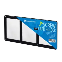 3 Card Screw Card Holder 35pt - Black Border