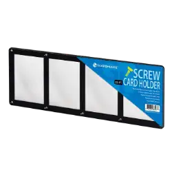 4 Card Screw Card Holder 35 pt - Black Border