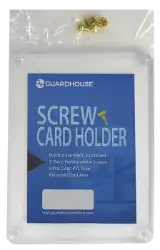 1 Trading Card 4 Screw Card Holder 35pt - Clear