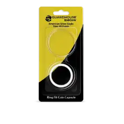 EvoCore American Silver Eagle Silicone Ring Fit Coin Holder - 40mm (White)
