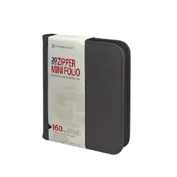 Mini 4 Pocket Zipper Folio for Trading Cards
