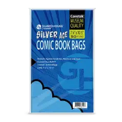 Coretek Comic Book Bag (2mil BoPET) - Silver