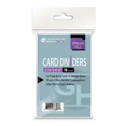 Trading Card Dividers - White Tall