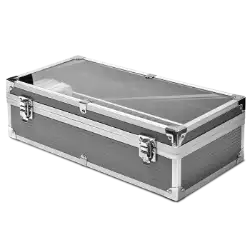 Falcon Series 50 Slab Box - Clear Top - Graphite