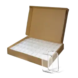 Evocore 1 Oz Silver Bar Holder with Ornament Loop. 250 Count Box
