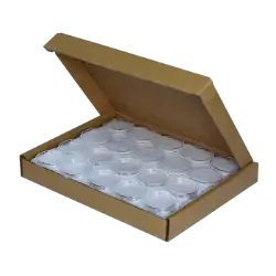 Half Dollar 30.6mm Direct-Fit EvoCore coin holders - (M dia Ring Fit) / 50 per box.