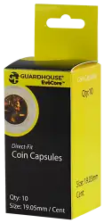 Cent (19mm) Direct-Fit EvoCore Coin Capsules - 10 Pack