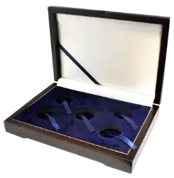 Guardhouse Wood Display Box - GH-W1300 - Holds 5 Small Guardhouse coin capsules