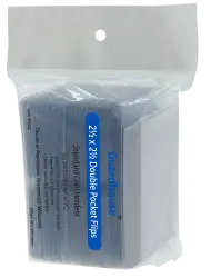 2.5x2.5 Coin Flip - Unplasticized 100 Pack with Inserts