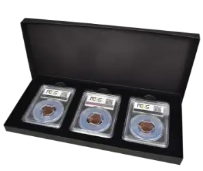 3 Slab Paperboard Certified Coin Gift Box