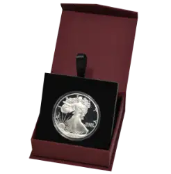 Folding Coin Capsule Box with Magnetic Lid and Stand Insert - Large Capsule