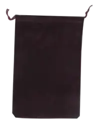 Velour Drawstring Pouch - 5x7.5 Maroon