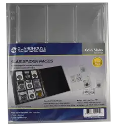 Certified Coin Slab Album Pages - 9 Slabs (PET Vac Form)