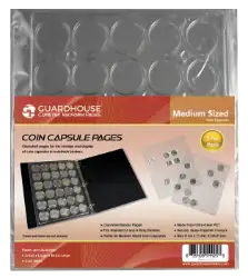 Coin Capsule Page - Medium (PET Vac Form)