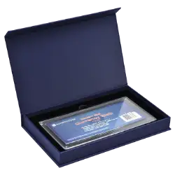 Magnetic Lid Display Box - Holds Guardhouse Modern Currency Slab - Blue