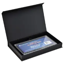 Magnetic Lid Display Box - Holds Guardhouse Modern Currency Slab - Black