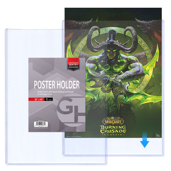 Trading Card Sheet Sentry Holders - 30x40